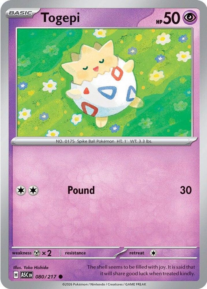 Togepi 080  - Reverse Holofoil ME Ascended Heroes - Common