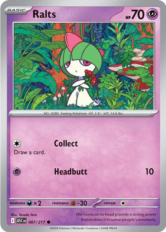 Ralts 087  - Reverse Holofoil ME Ascended Heroes - Common
