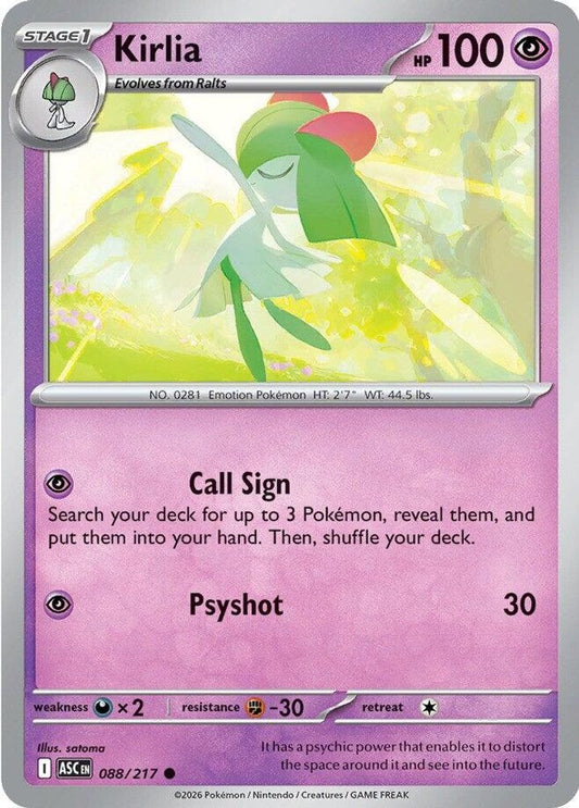 Kirlia 088  ME Ascended Heroes - Common