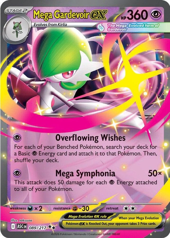 Mega Gardevoir ex 089  - Holofoil ME Ascended Heroes - Double Rare