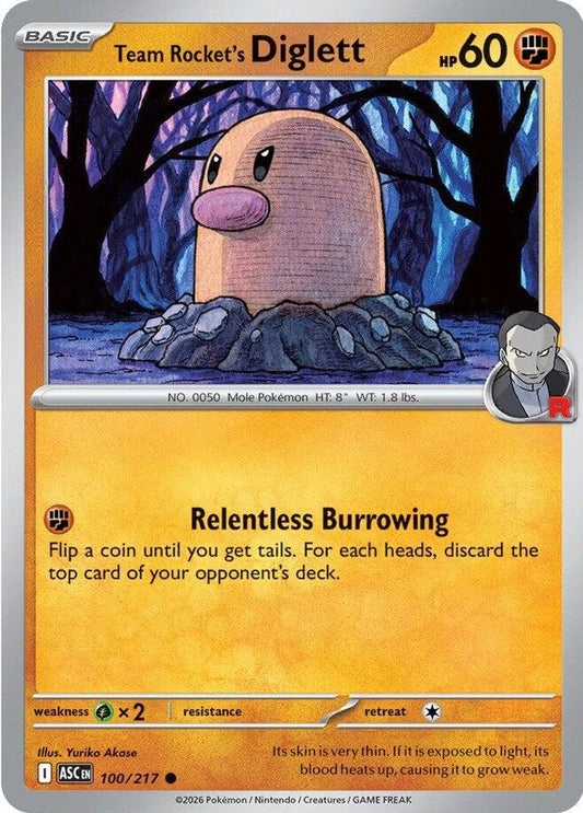 Team Rocket's Diglett 100  ME Ascended Heroes - Common