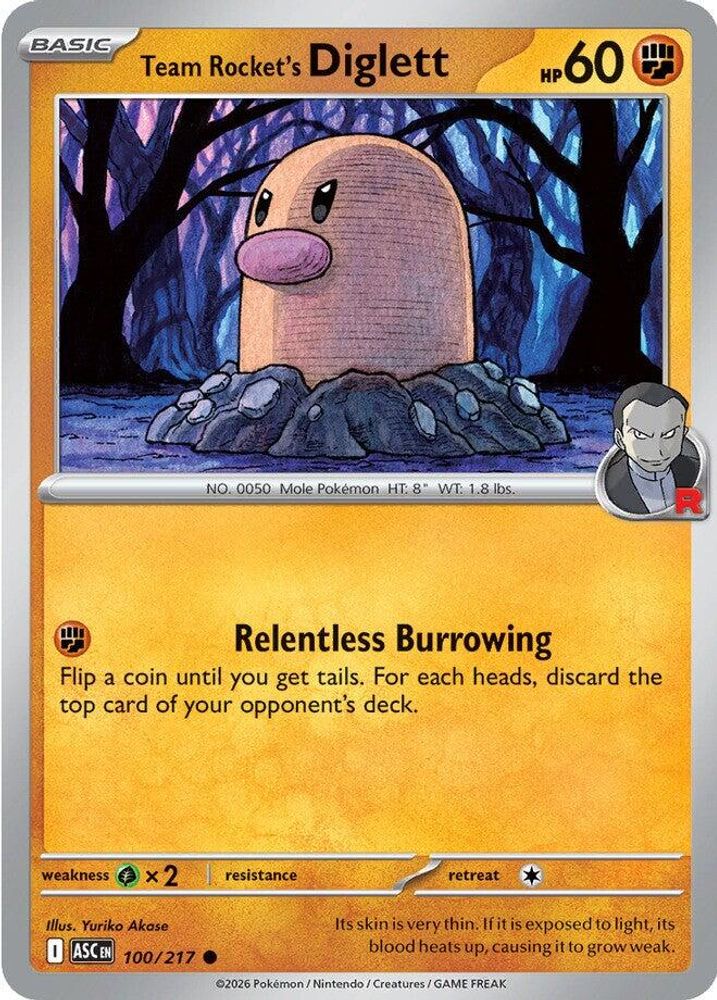Team Rocket's Diglett 100  ME Ascended Heroes - Common