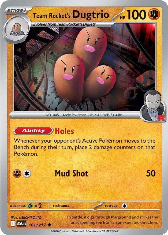 Team Rocket's Dugtrio 101/217  ME Ascended Heroes - Uncommon