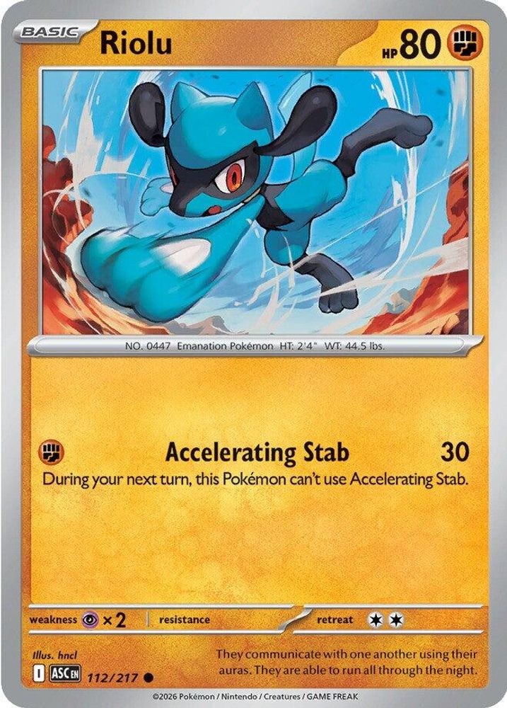 Riolu 112  ME Ascended Heroes - Common