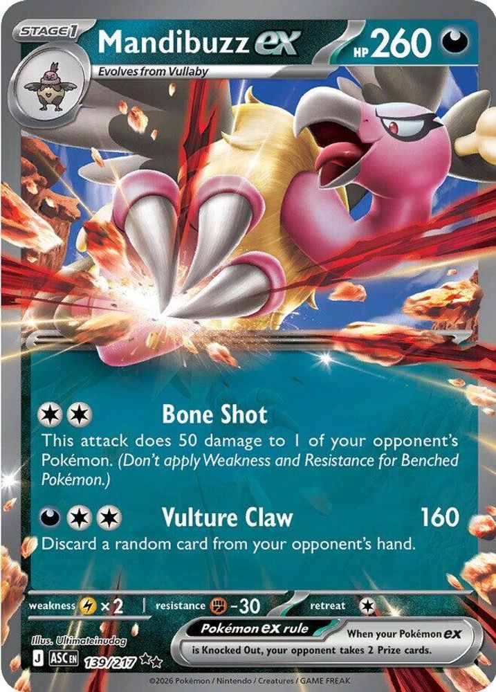 Mandibuzz ex 139  - Holofoil ME Ascended Heroes - Double Rare