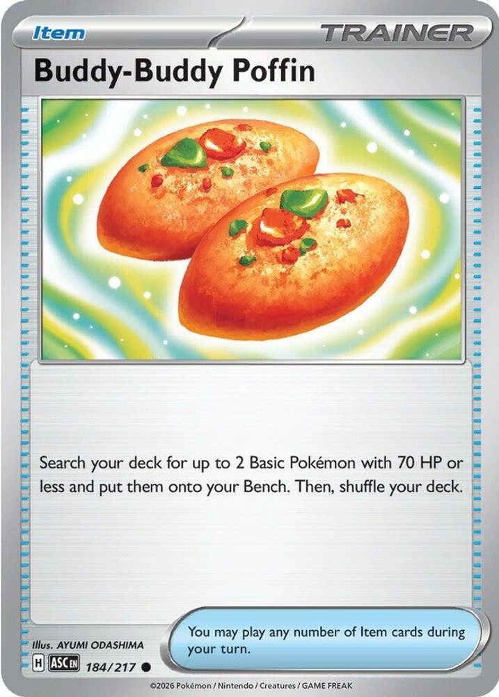 Buddy-Buddy Poffin 184  - Reverse Holofoil ME Ascended Heroes - Common