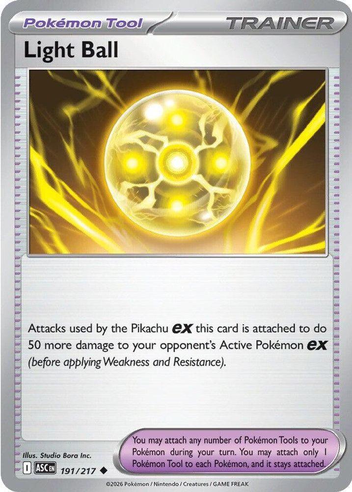 Light Ball 191  - Reverse Holofoil ME Ascended Heroes - Uncommon