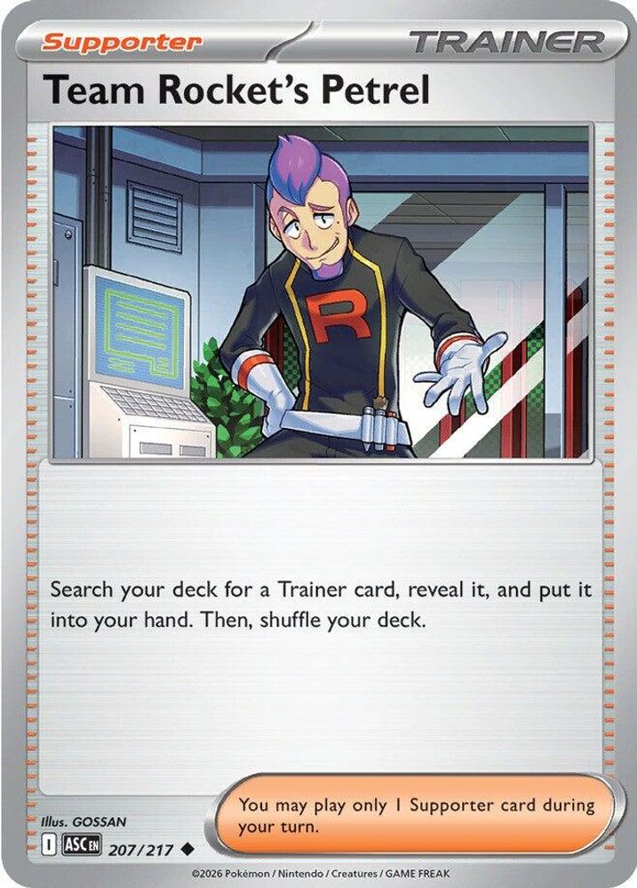 Team Rocket's Petrel 207  - Reverse Holofoil ME Ascended Heroes - Uncommon