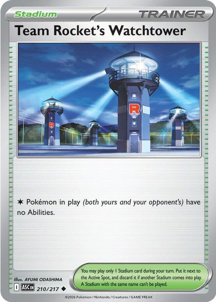 Team Rocket's Watchtower 210  - Reverse Holofoil ME Ascended Heroes - Uncommon
