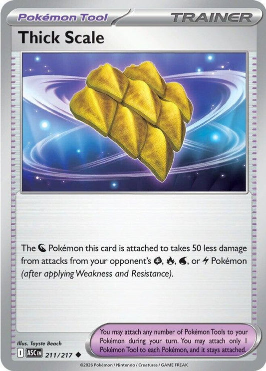 Thick Scale 211  - Reverse Holofoil ME Ascended Heroes - Uncommon