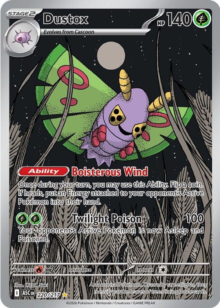 Dustox 220/217  - Holofoil ME Ascended Heroes - Illustration Rare