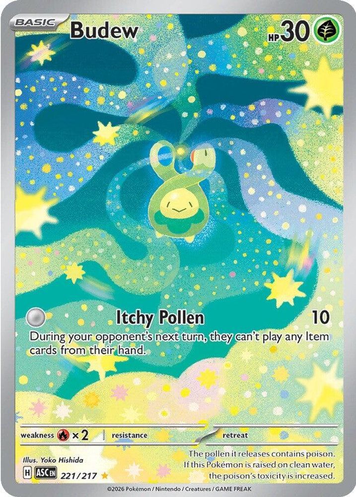 Budew 221/217  - Holofoil ME Ascended Heroes - Illustration Rare