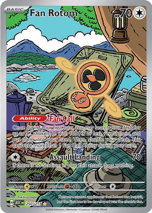 Fan Rotom 250/217  - Holofoil ME Ascended Heroes - Illustration Rare