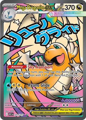 Mega Dragonite ex 271/217  - Holofoil ME Ascended Heroes - Mega Attack Rare