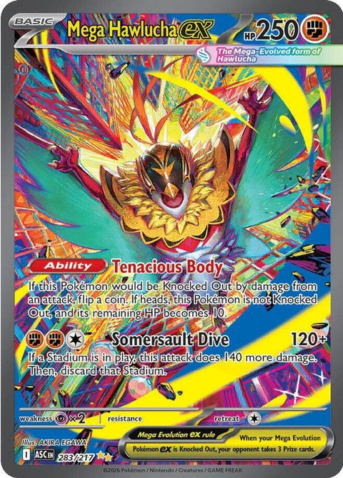 Mega Hawlucha ex 283/217  - Holofoil ME Ascended Heroes - Special Illustration Rare