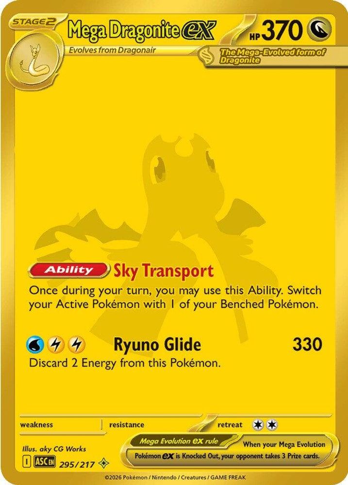 Mega Dragonite ex 295/217  - Holofoil ME Ascended Heroes - Mega Hyper Rare