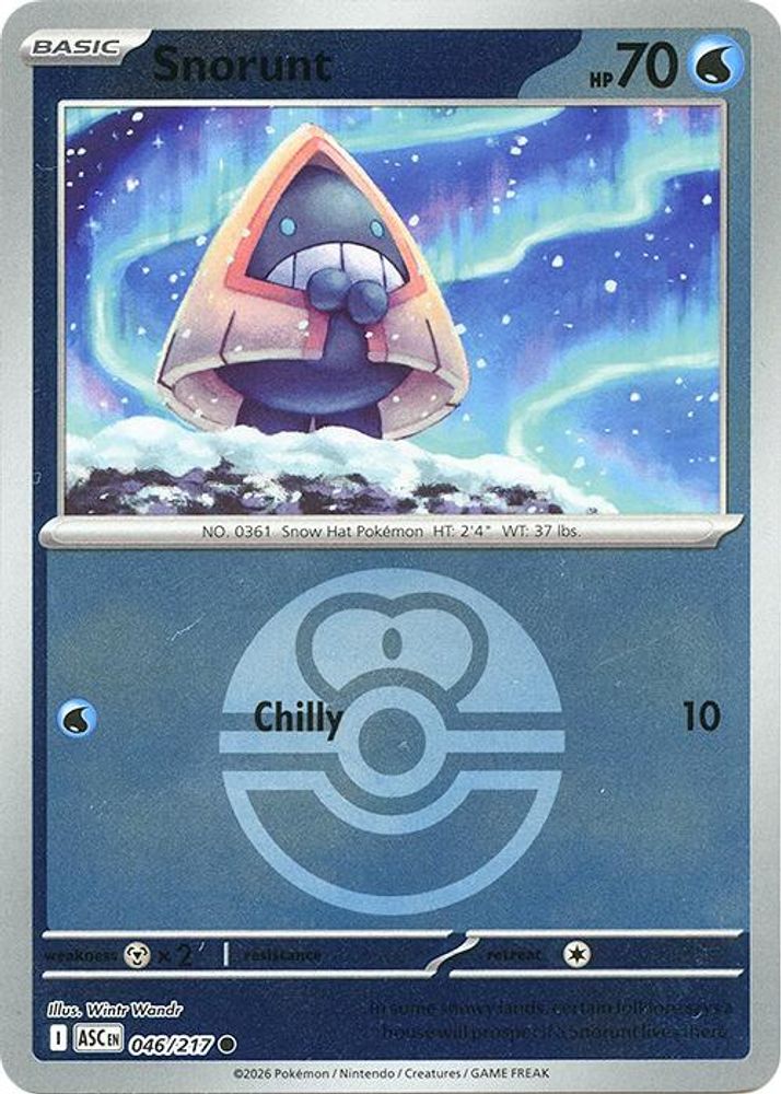 Snorunt (Love Ball) 046/217  - Reverse Holofoil ME Ascended Heroes - Common