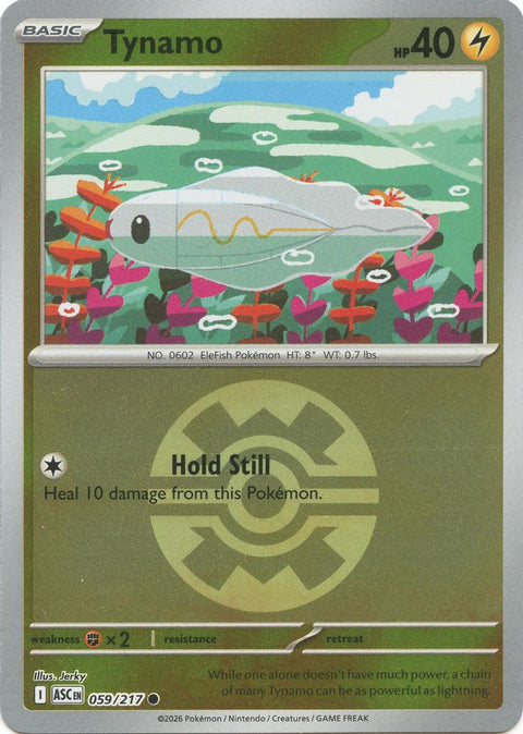 Tynamo (Quick Ball) 059  - Reverse Holofoil ME Ascended Heroes - Common