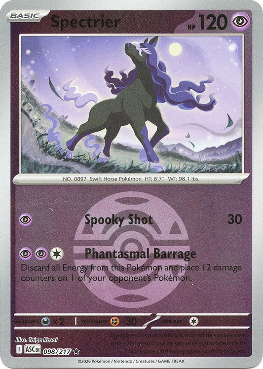 Spectrier (Dusk Ball) 098  - Reverse Holofoil ME Ascended Heroes - Rare