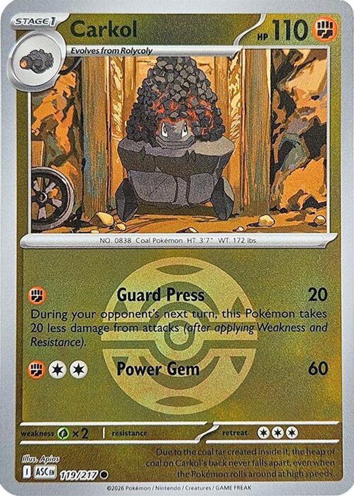 Carkol (Dusk Ball) 119  - Reverse Holofoil ME Ascended Heroes - Common