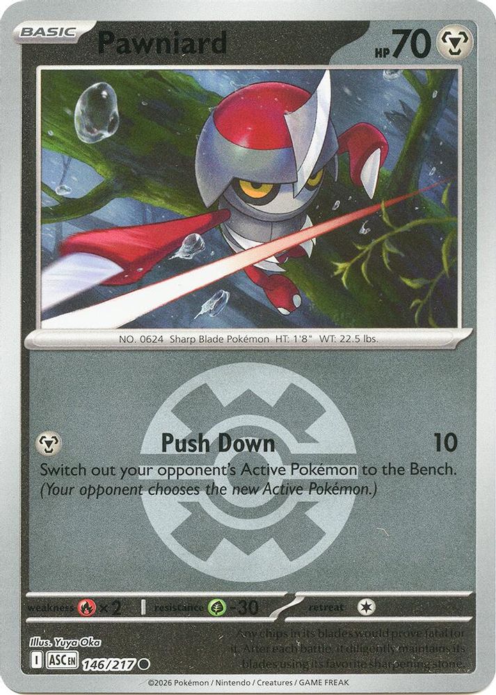 Pawniard (Quick Ball) 146  - Reverse Holofoil ME Ascended Heroes - Common