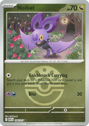 Noibat (Friend Ball) 156  - Reverse Holofoil ME Ascended Heroes - Common