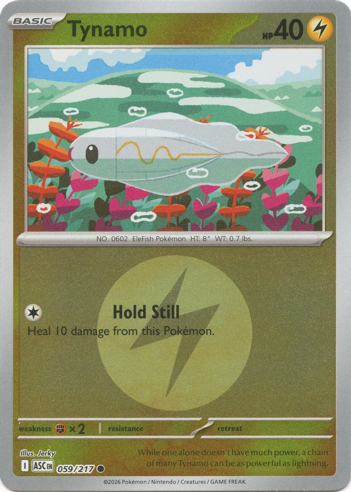 Tynamo (Energy Symbol Pattern) 059  - Reverse Holofoil ME Ascended Heroes - Common