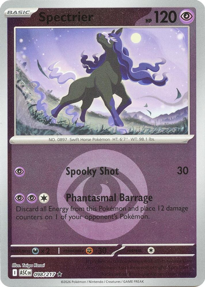Spectrier (Energy Symbol Pattern) 098  - Reverse Holofoil ME Ascended Heroes - Rare