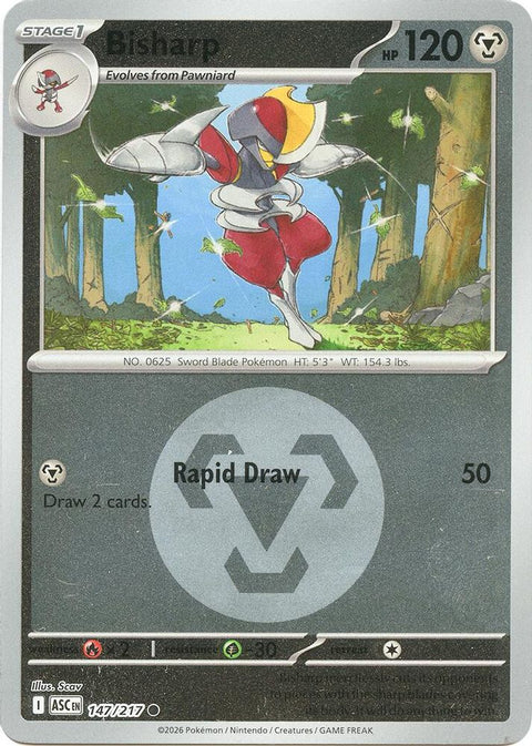 Bisharp (Energy Symbol Pattern) 147  - Reverse Holofoil ME Ascended Heroes - Common