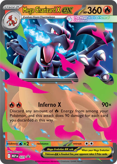 Mega Charizard X ex 029  - Holofoil ME Mega Evolution Promo - Promo