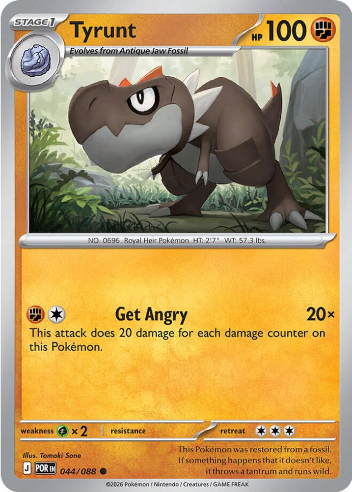 Tyrunt 044  - Reverse Holofoil ME03 Perfect Order - Common