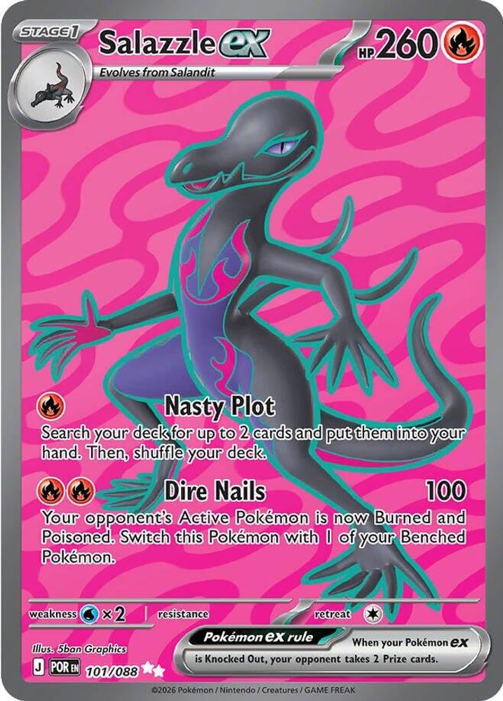 Salazzle ex 101/088  - Holofoil ME03 Perfect Order - Ultra Rare