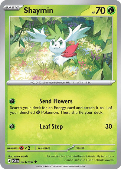 Shaymin 003  - Reverse Holofoil ME03 Perfect Order - Uncommon