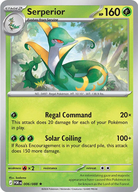 Serperior 006  - Reverse Holofoil ME03 Perfect Order - Rare