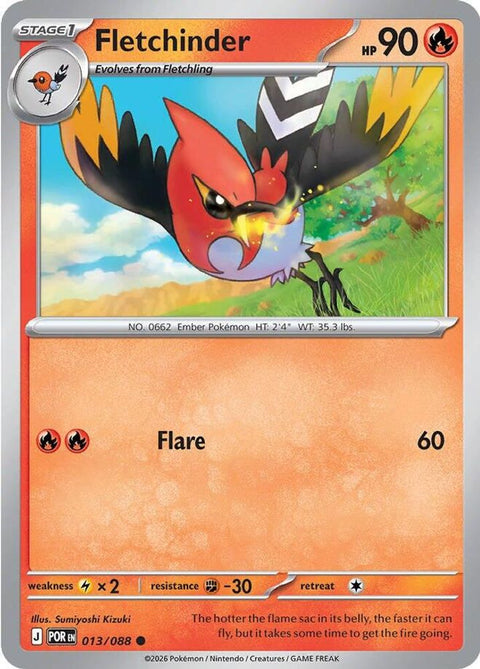 Fletchinder 013  - Reverse Holofoil ME03 Perfect Order - Common