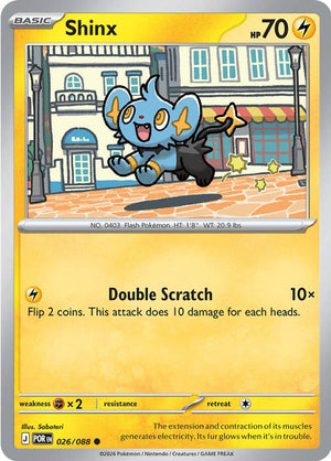 Shinx 026  - Reverse Holofoil ME03 Perfect Order - Common