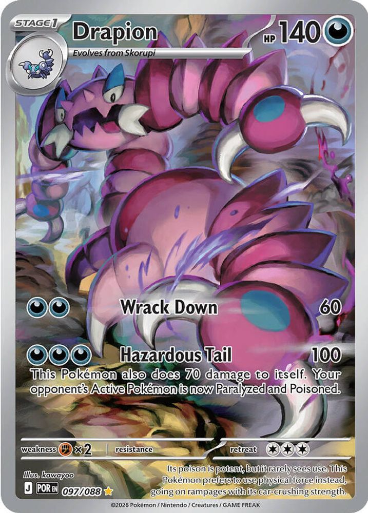 Drapion 097/088  - Holofoil ME03 Perfect Order - Illustration Rare