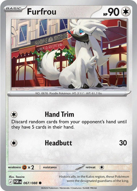 Furfrou 067  - Reverse Holofoil ME03 Perfect Order - Common