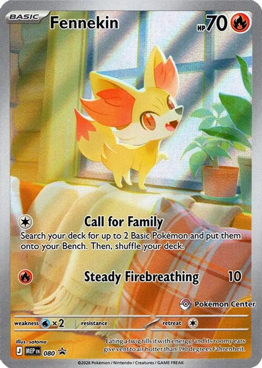 Fennekin (Pokemon Center Exclusive) 080  - Holofoil ME Mega Evolution Promo - Promo