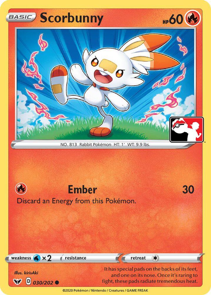 Scorbunny (Library Exclusive) 031  - Reverse Holofoil Miscellaneous Cards & Products - Common