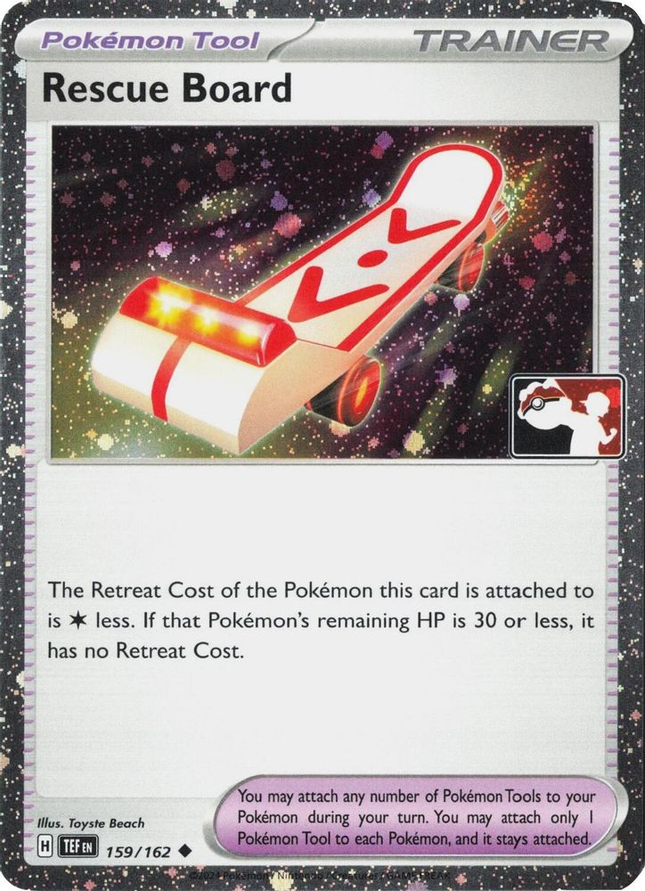 Rescue Board (Cosmos Holo) 159/162  - Holofoil Prize Pack Series Cards - Uncommon