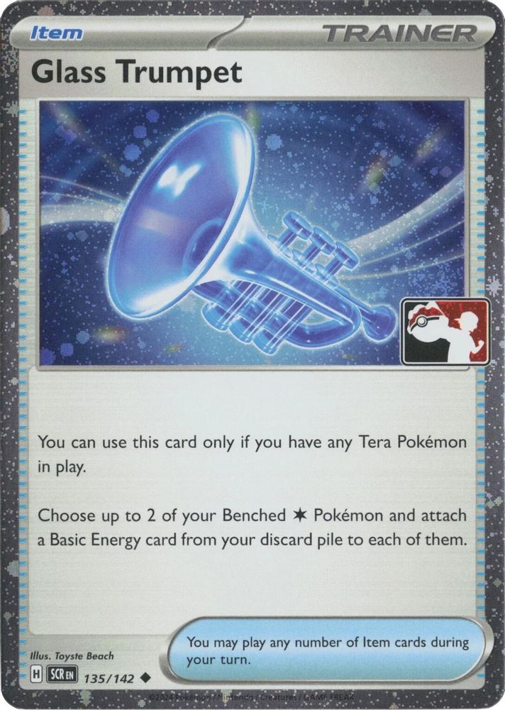 Glass Trumpet (Cosmos Holo) 135/142  - Holofoil Prize Pack Series Cards - Uncommon