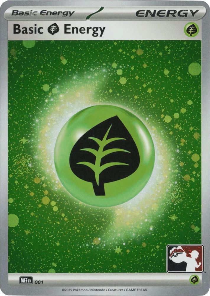 Basic Grass Energy (Cosmos Holo) 001  - Holofoil Prize Pack Series Cards - Common