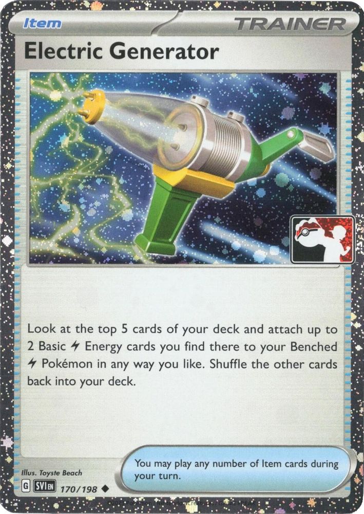 Electric Generator (Cosmos Holo) 170/198  - Holofoil Prize Pack Series Cards - Uncommon