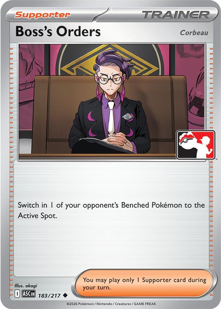 Boss's Orders [Corbeau] 183/217  Prize Pack Series Cards - Uncommon