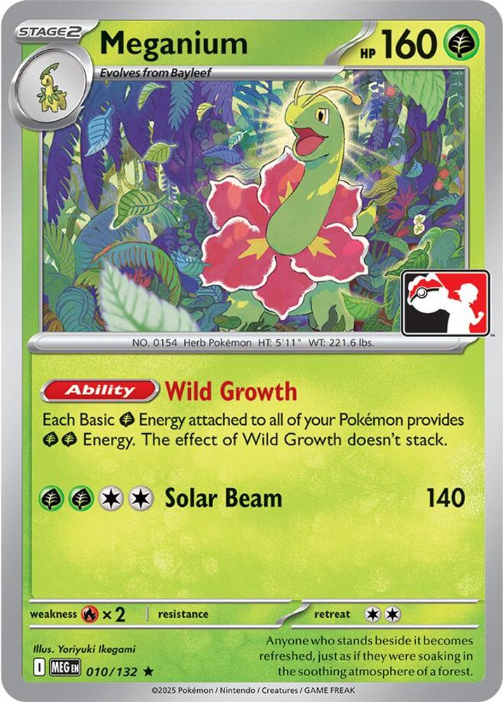 Meganium 010/132  Prize Pack Series Cards - Rare