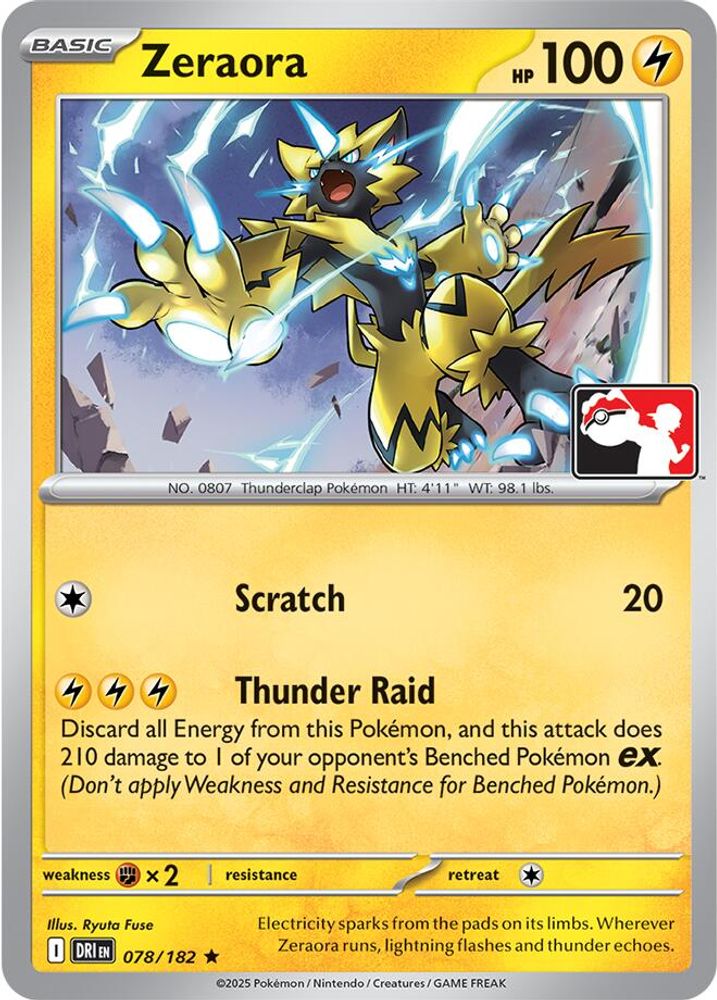 Zeraora 078/182  Prize Pack Series Cards - Rare
