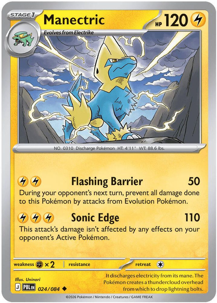 Manectric 024/084  ME05 Pitch Black - Uncommon