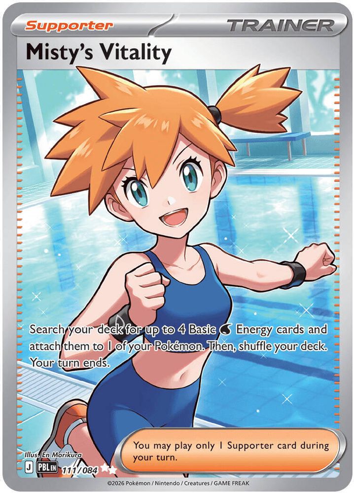 Misty's Vitality 111/084  - Holofoil ME05 Pitch Black - Ultra Rare