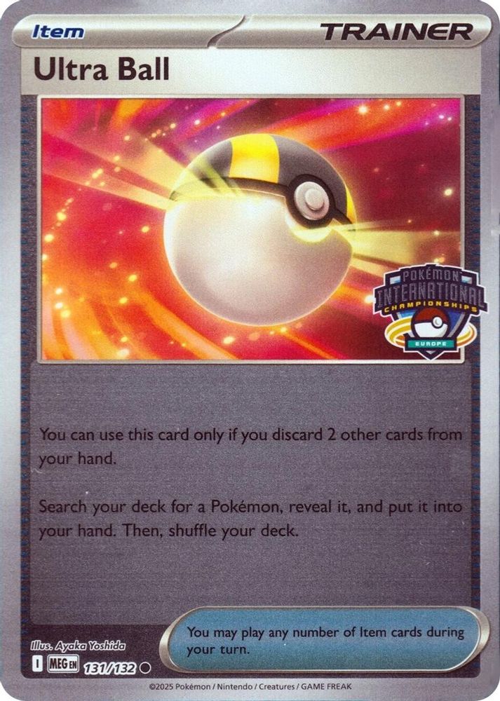 Ultra Ball - European International Championship 131  - Reverse Holofoil League & Championship Cards - Common